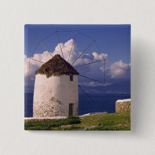 Europa, Griechenland, Mykonos. Ein auffälliges Wei Button