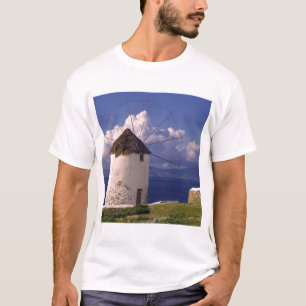 Europa, Griechenland, Mykonos. Ein auffälliges Wei T-Shirt