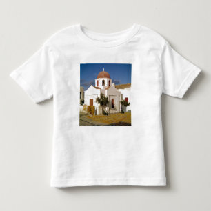 Europa, Griechenland, Mykonos. Fischernetze trockn Kleinkind T-shirt