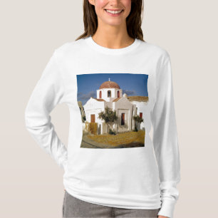 Europa, Griechenland, Mykonos. Fischernetze trockn T-Shirt