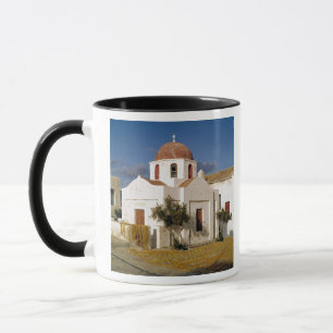 Europa, Griechenland, Mykonos. Fischernetze trockn Tasse