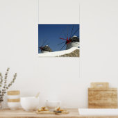 Europa, Griechenland, Mykonos. Poster (Küche)