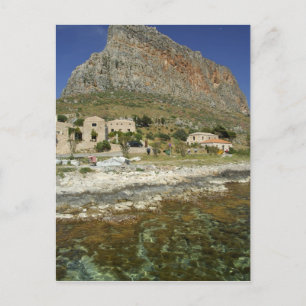 Europa, Griechenland, Peloponnes, Monemvasia. Die  Postkarte
