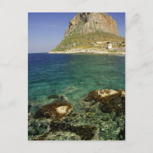 Europa, Griechenland, Peloponnes, Monemvasien. Das Postkarte