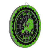 Europa-Gummi-Briefmarke Dartscheibe (Vorderseite Links)