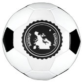 Europa-Gummi-Briefmarke Fußball (Gedreht)