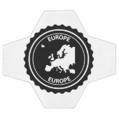 Europa-Gummi-Briefmarke Fußball (Flach)