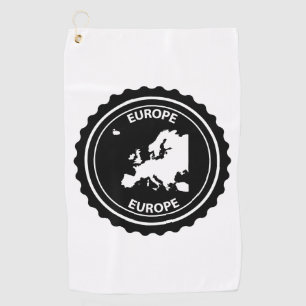 Europa-Gummi-Briefmarke Golfhandtuch