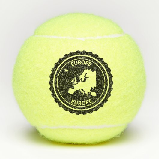 Europa-Gummi-Briefmarke Tennisbälle (Vorderseite)