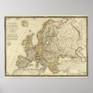 Europa im Jahre 1789 Poster