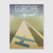 Europa im Luftverkehr Magnetkarte (Vorderseite)