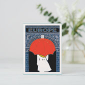 Europa im Regen Postkarte (Stehend Vorderseite)