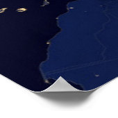 Europa in der Nacht Poster (Ecke)