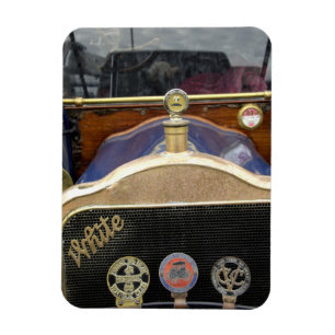 Europa, Irland, Dublin. Oldtimer, Weiß 2 Magnet