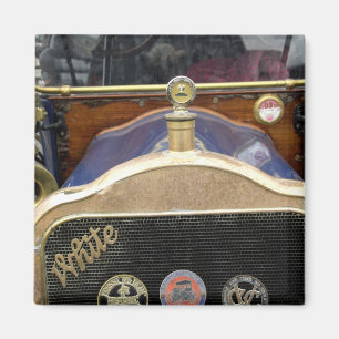 Europa, Irland, Dublin. Oldtimer, Weiß 2 Magnet