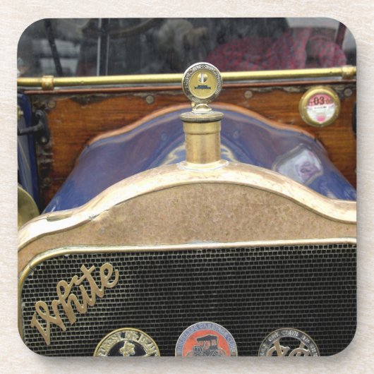 Europa, Irland, Dublin. Oldtimer, Weiß 2 Untersetzer (Vorderseite)