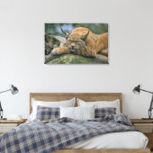 Europa �_ischer Luchs, Eurasischer Luchs (Lynx) Leinwanddruck (Insitu (Schlafzimmer))