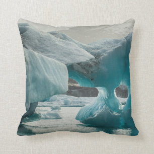 Europa, Island, Jok USAlon. Iceberg-Formationen Kissen