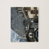 Europa, Italien, Aostatal, COURMAYEUR: Stadt Puzzle (Vertikal)