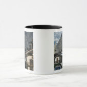 Europa, Italien, Aostatal, COURMAYEUR: Stadt Tasse (Zentrum)