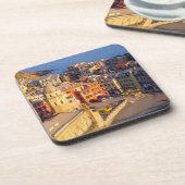 Europa, Italien, Cinque Terre. Dorf Vernazza Getränkeuntersetzer (Linke Seite)