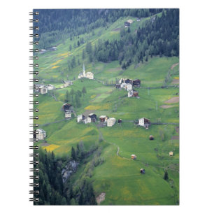 Europa, Italien, Dolomiten. Dieses kleine Dorf Notizblock