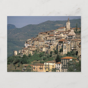 Europa, Italien, Ligurien, Apricale. Riviera Di Postkarte