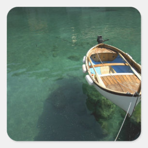 Europa, Italien, Ligurien, Cinque Terre, 3 Quadratischer Aufkleber