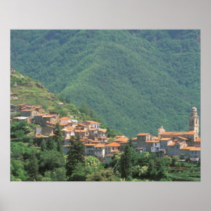 Europa, Italien, Ligurien, Riviera di Ponente, 3 Poster
