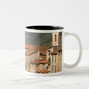 Europa, Italien, Ligurien, Riviera di Ponente, Zweifarbige Tasse