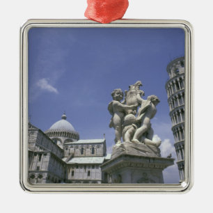 Europa, Italien, Pisa, Schiefer Turm von Pisa Ornament Aus Metall