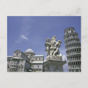 Europa, Italien, Pisa, Schiefer Turm von Pisa Postkarte