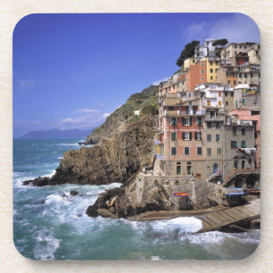 Europa, Italien, Riomaggiore. Riomaggiore Untersetzer