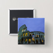Europa, Italien, Rom. Abend Button (Vorne & Hinten)
