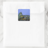 Europa, Italien, Rom. Blick auf den Abend Quadratischer Aufkleber (Tasche)