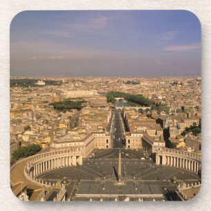 Europa, Italien, Rom, Der Vatikan. Blick von St. Getränkeuntersetzer