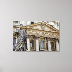 Europa, Italien, Rom. Petersdom (auch bekannt als  Leinwanddruck
