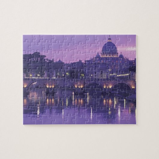 Europa, Italien, Rom. St. Peter und Ponte Sant Puzzle (Horizontal)