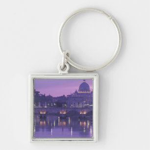 Europa, Italien, Rom. St. Peter und Ponte Sant Schlüsselanhänger