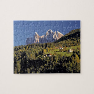 Europa, Italien, San Pietro. Die Odle-Gruppe schei Puzzle