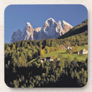 Europa, Italien, San Pietro. Die Odle-Gruppe schei Untersetzer