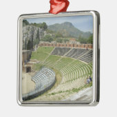 Europa, Italien, Sizilien, Taormina. 3. Jahrhunder Silbernes Ornament (Links)