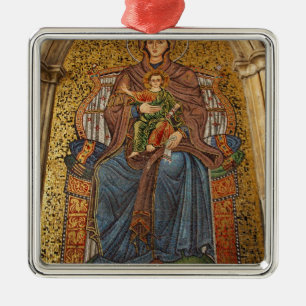 Europa, Italien, Sizilien, Taormina. Madonna & Kin Silbernes Ornament
