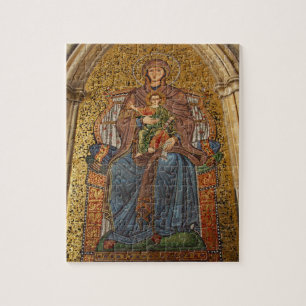 Europa, Italien, Sizilien, Taormina. Madonna mit K Puzzle