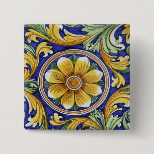 Europa, Italien, Sizilien, Taormina. Traditionell Button