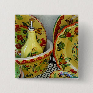 Europa, Italien, Sizilien, Taormina. Traditionell  Button