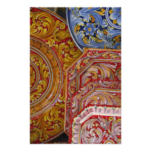 Europa, Italien, Sizilien, Taormina. Traditionell  Fotodruck