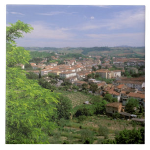 Europa, Italien, Toskana, Certaldo. Mittelalterlic Fliese