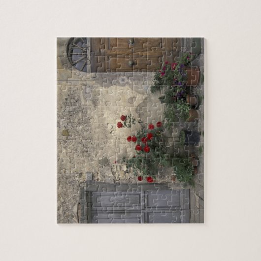 Europa, Italien, Toskana, Chianti, toskanische Tür Puzzle (Vertikal)