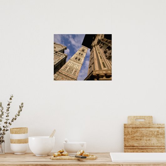 Europa, Italien, Toskana, Florenz Piazza del 3 Poster (Küche)